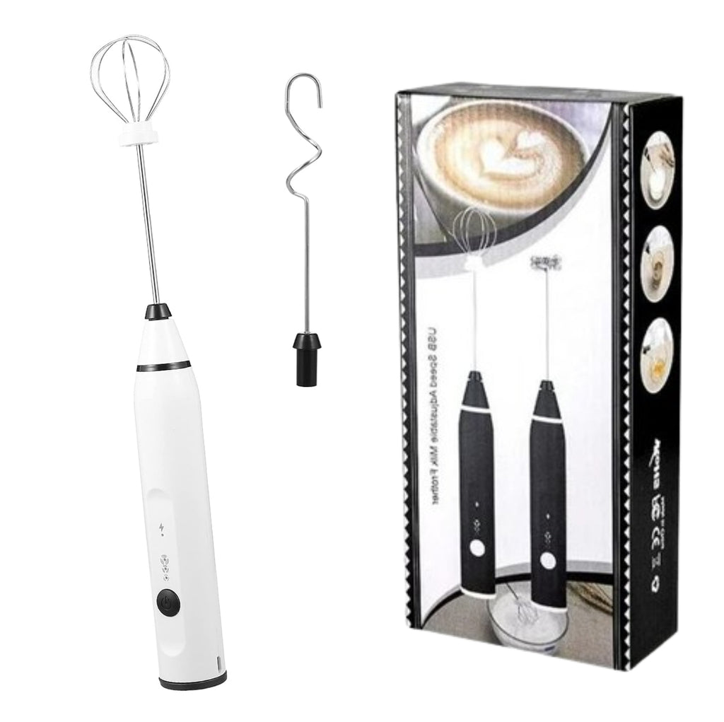 Batidor Espumador Doble Cabezal Recargab