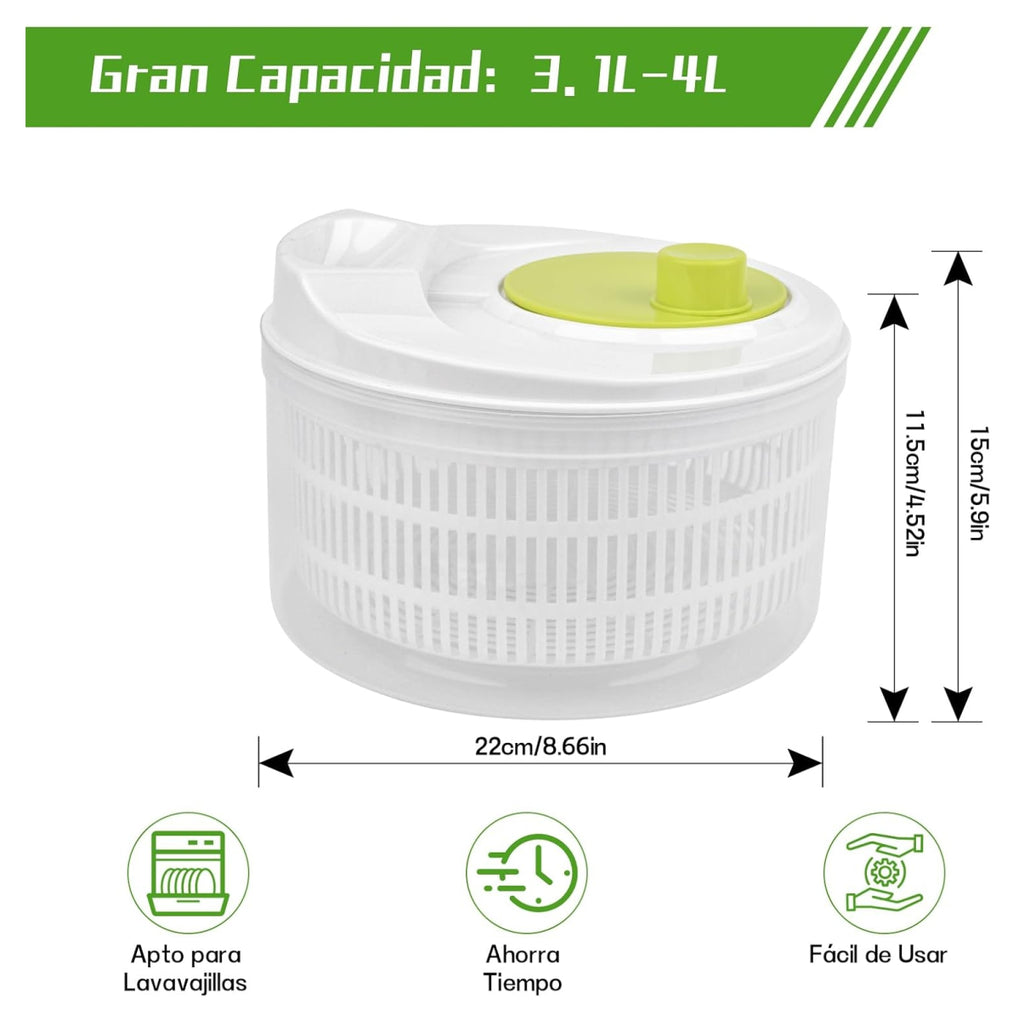 Centrifugador Con Escurridor Verduras