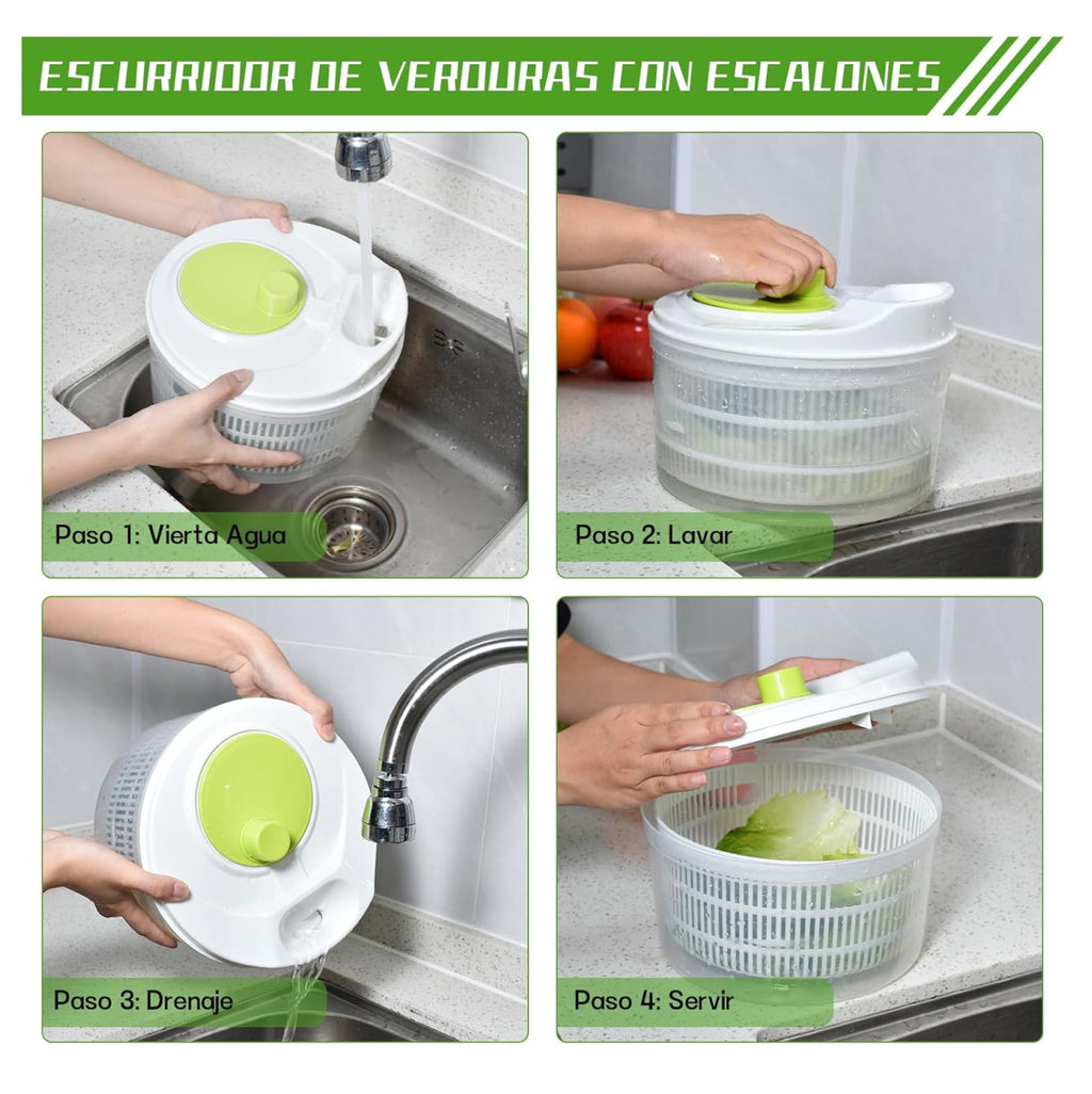 Centrifugador Con Escurridor Verduras