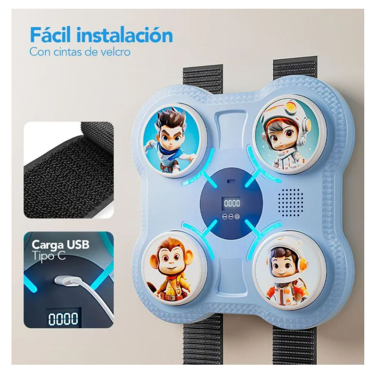 Maquina Boxeo música Bluetooth Intensame