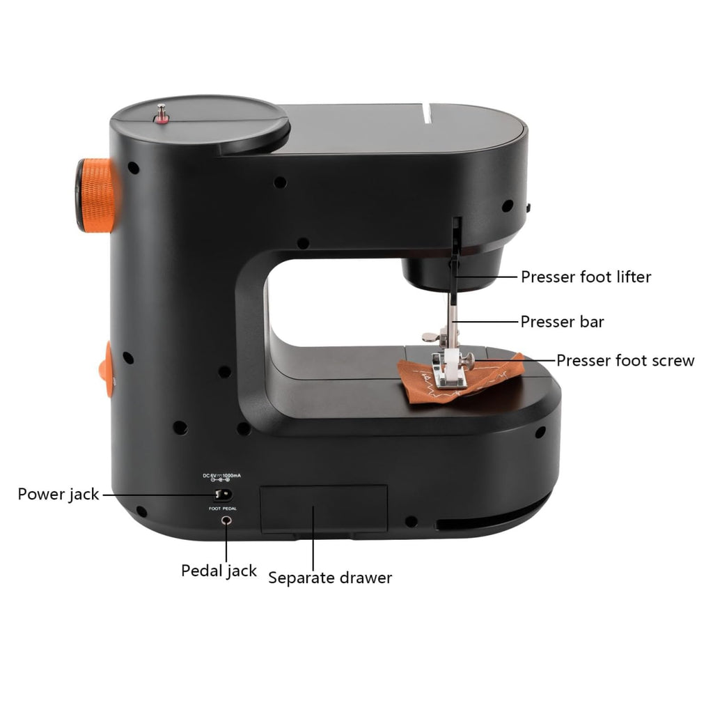 Maquina de Coser Principiantes Negra