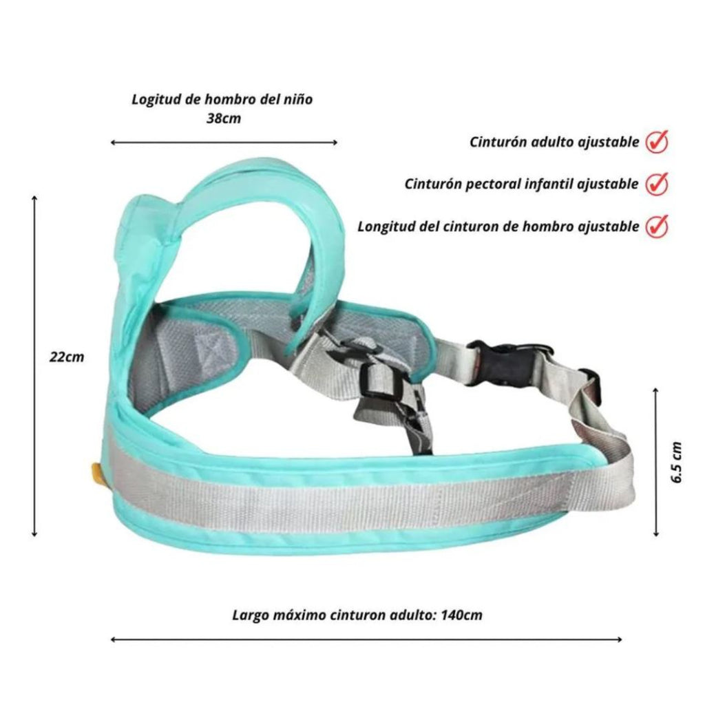 Cinturón Seguridad Moto Ajustable Niños