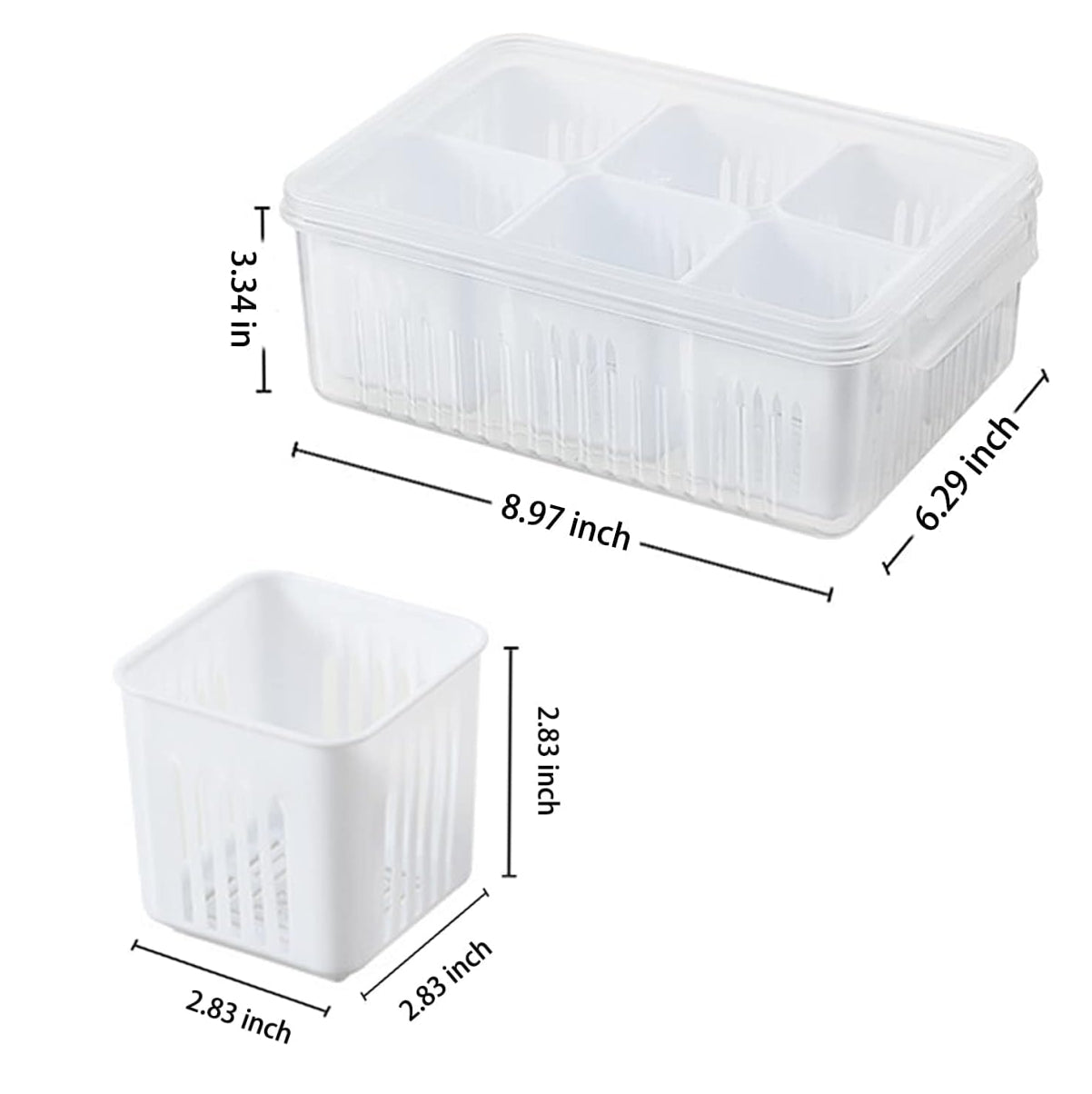 Contenedor y drenaje Hermetico Alimentos