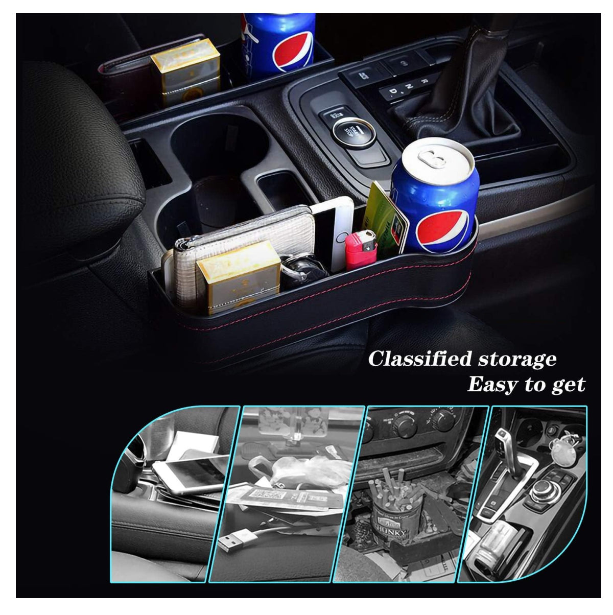 Organizador Carro Bolsillo Lateral X2