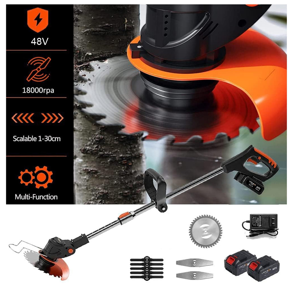 Guadaña Podadora de Cesped 2Baterias 48v