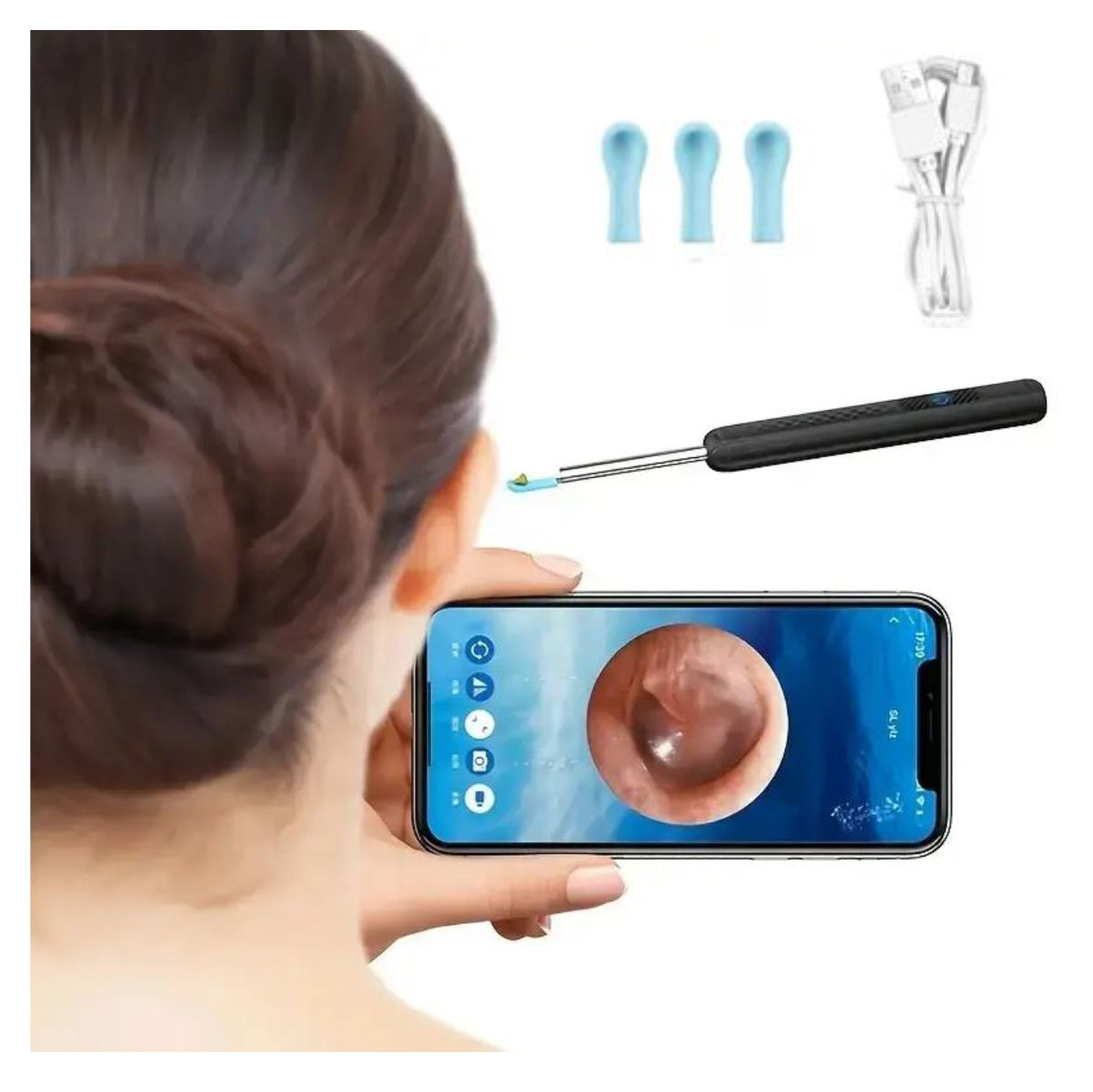 Limpia Oidos Con Cámara Endoscopio Cera