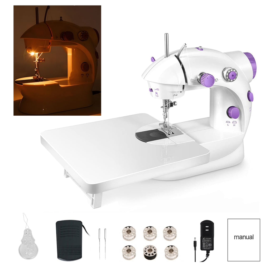 maquina de coser portátil con mesa 4en1
