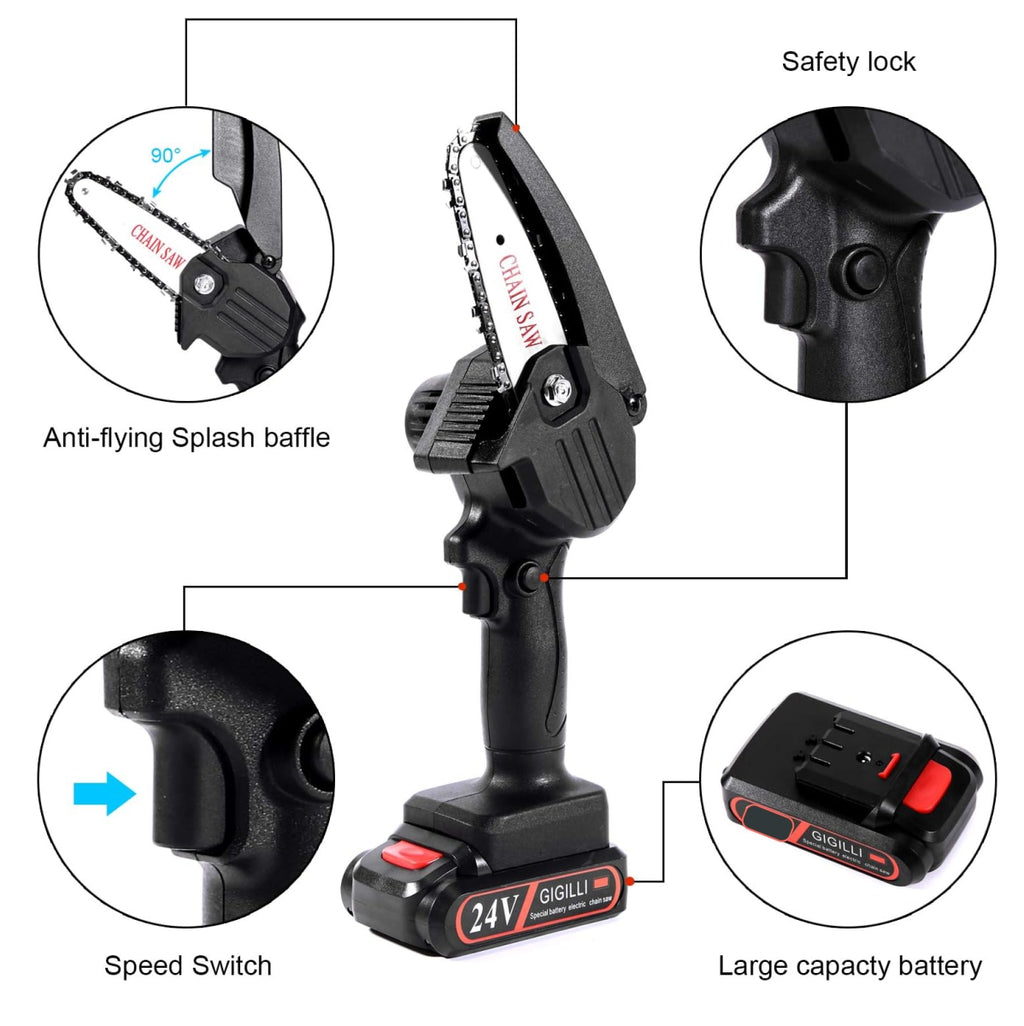 Mini Motosierra De Mano 2 Bateria