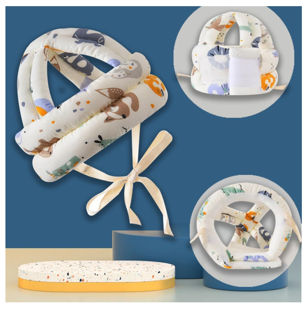 Casco Gorro Antigolpe ajustable Bebe Niños