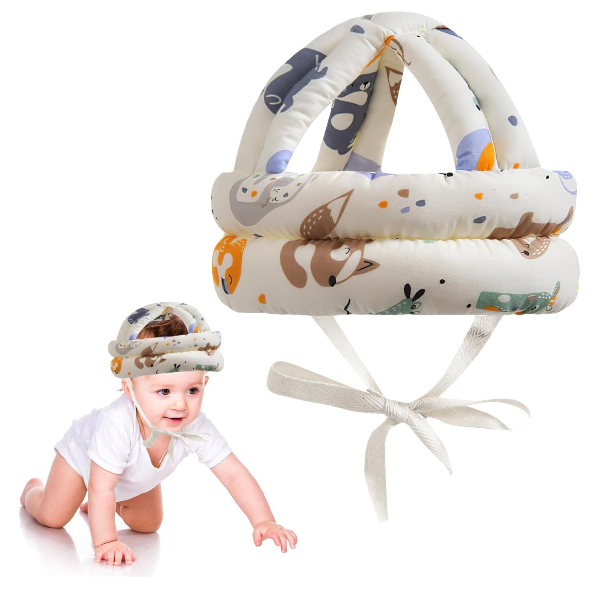 Casco Gorro Antigolpe ajustable Bebe Niños