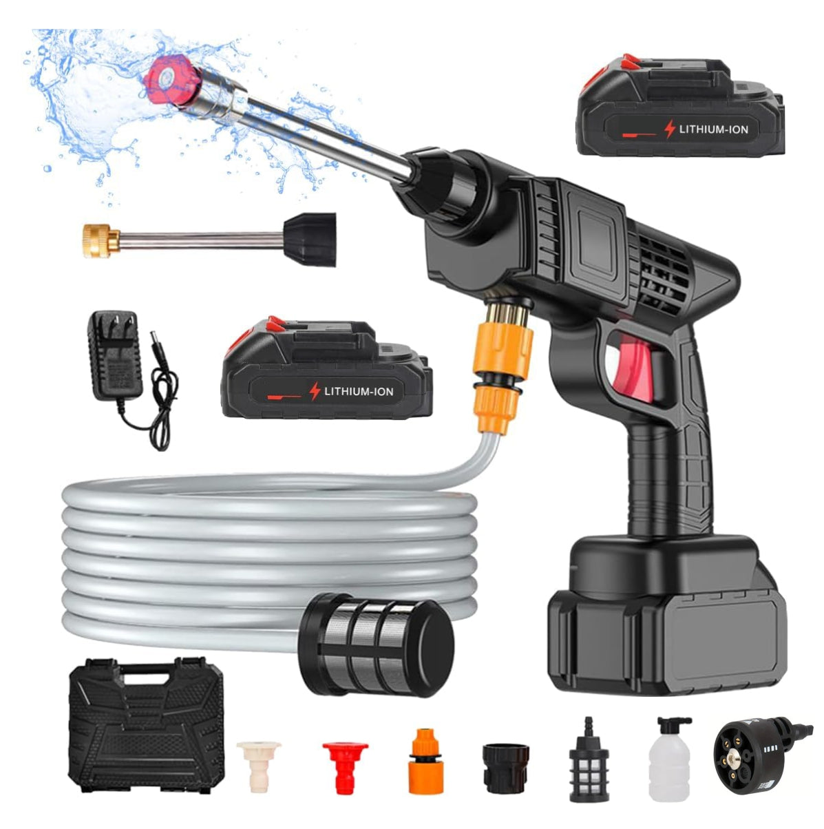 Hidrolavadora 2 baterías mas Accesorios