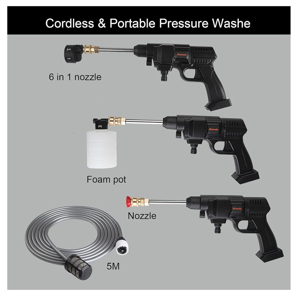 Hidrolavadora 2 baterías mas Accesorios