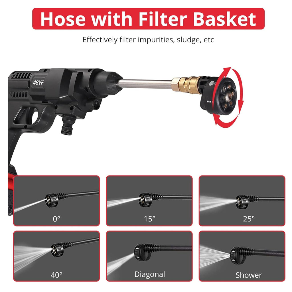 Hidrolavadora 2 baterías mas Accesorios