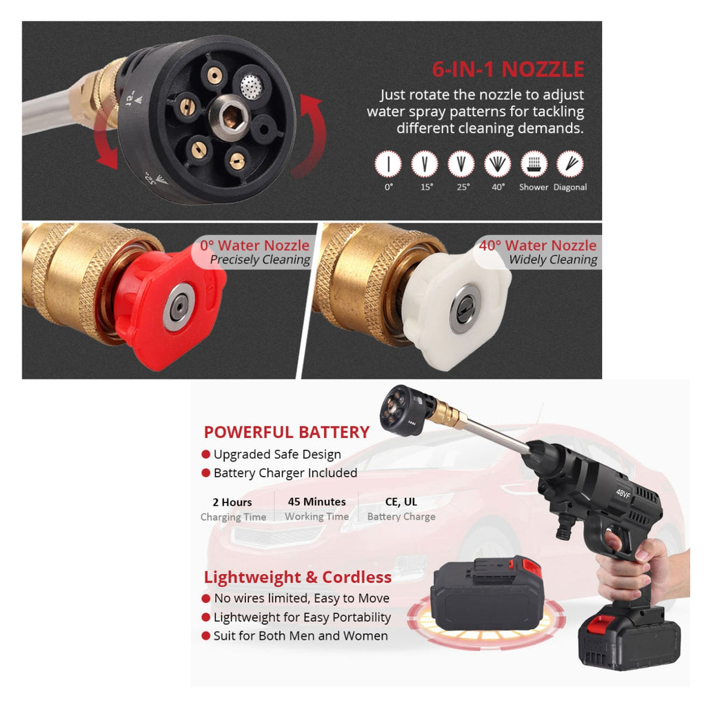 Hidrolavadora 2 baterías mas Accesorios