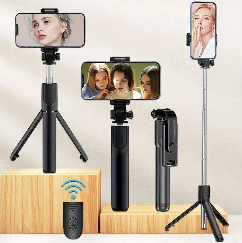Palo Selfi Trípode 3 En 1 Multifunción