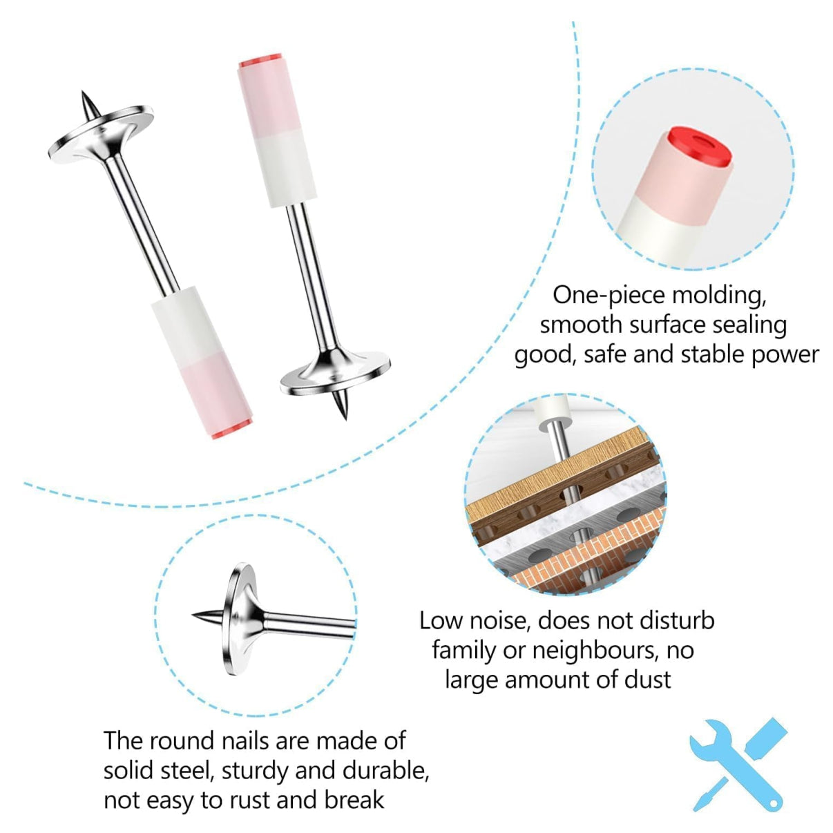 clavos Puntillas Remachadora caja 200PCS