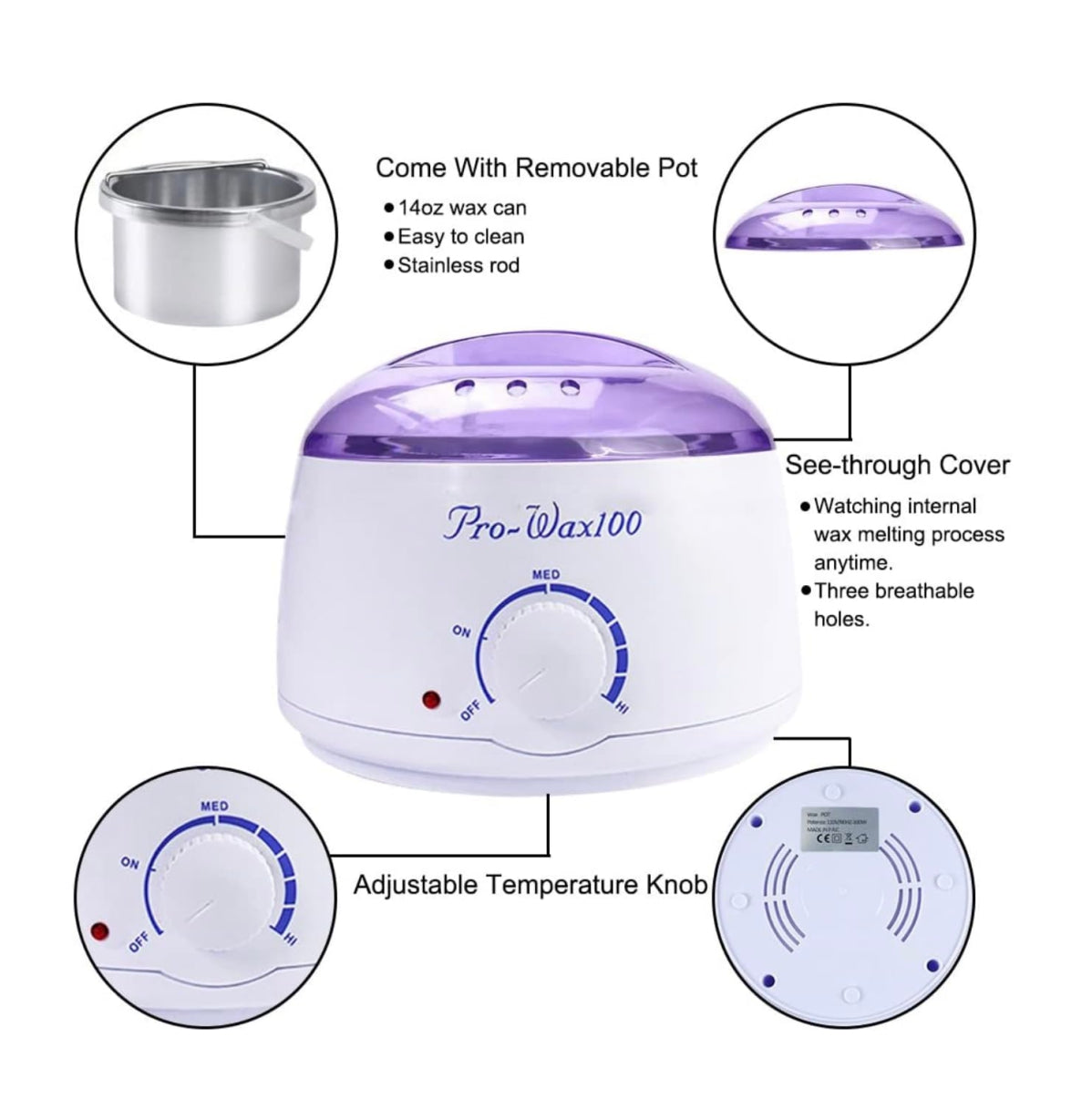 Olla Derretir Cera Depiladora Accesorios