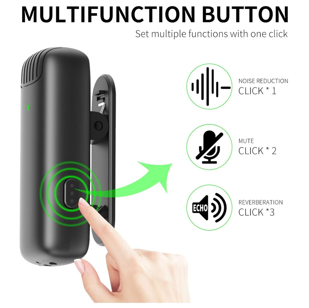 Microfono de Solapa Recargable Dual