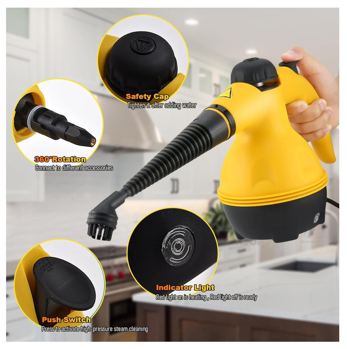 Pistola a Vapor Para limpieza Accesorios