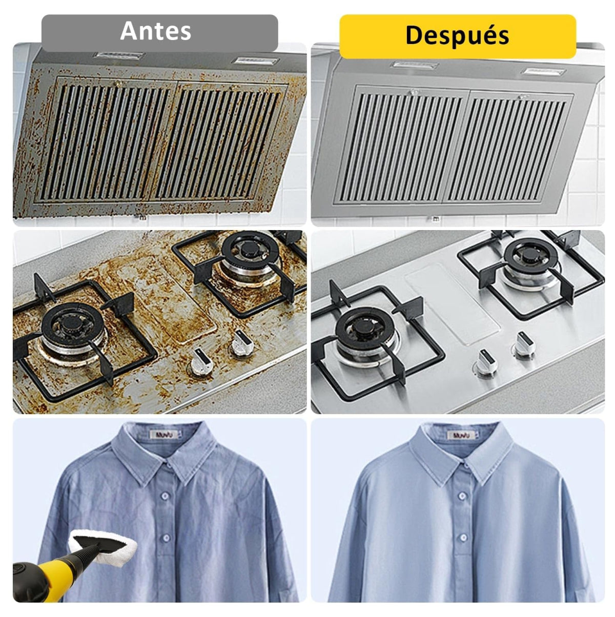 Pistola a Vapor Para limpieza Accesorios