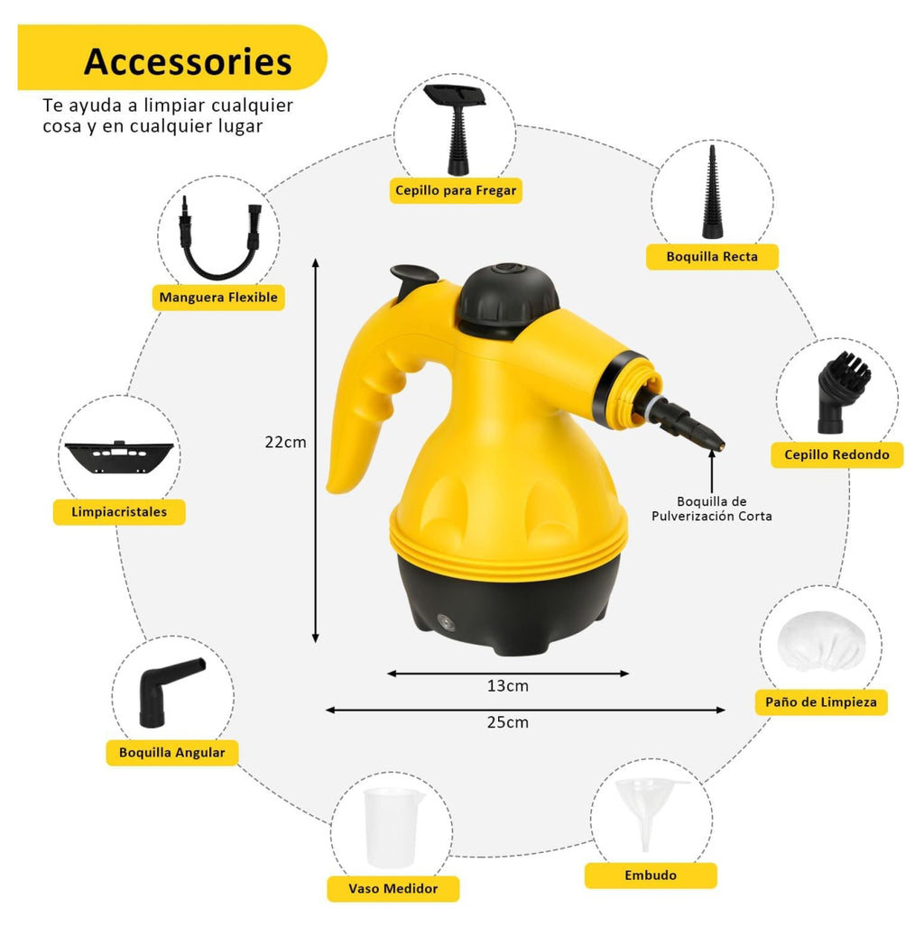 Pistola a Vapor Para limpieza Accesorios