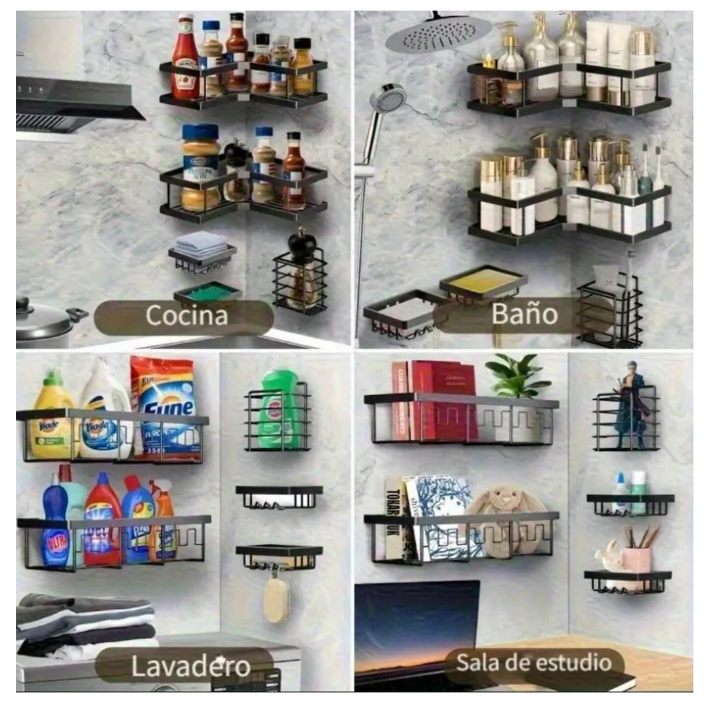 Organizador Adhesivo Baño 5pcs Esquinero
