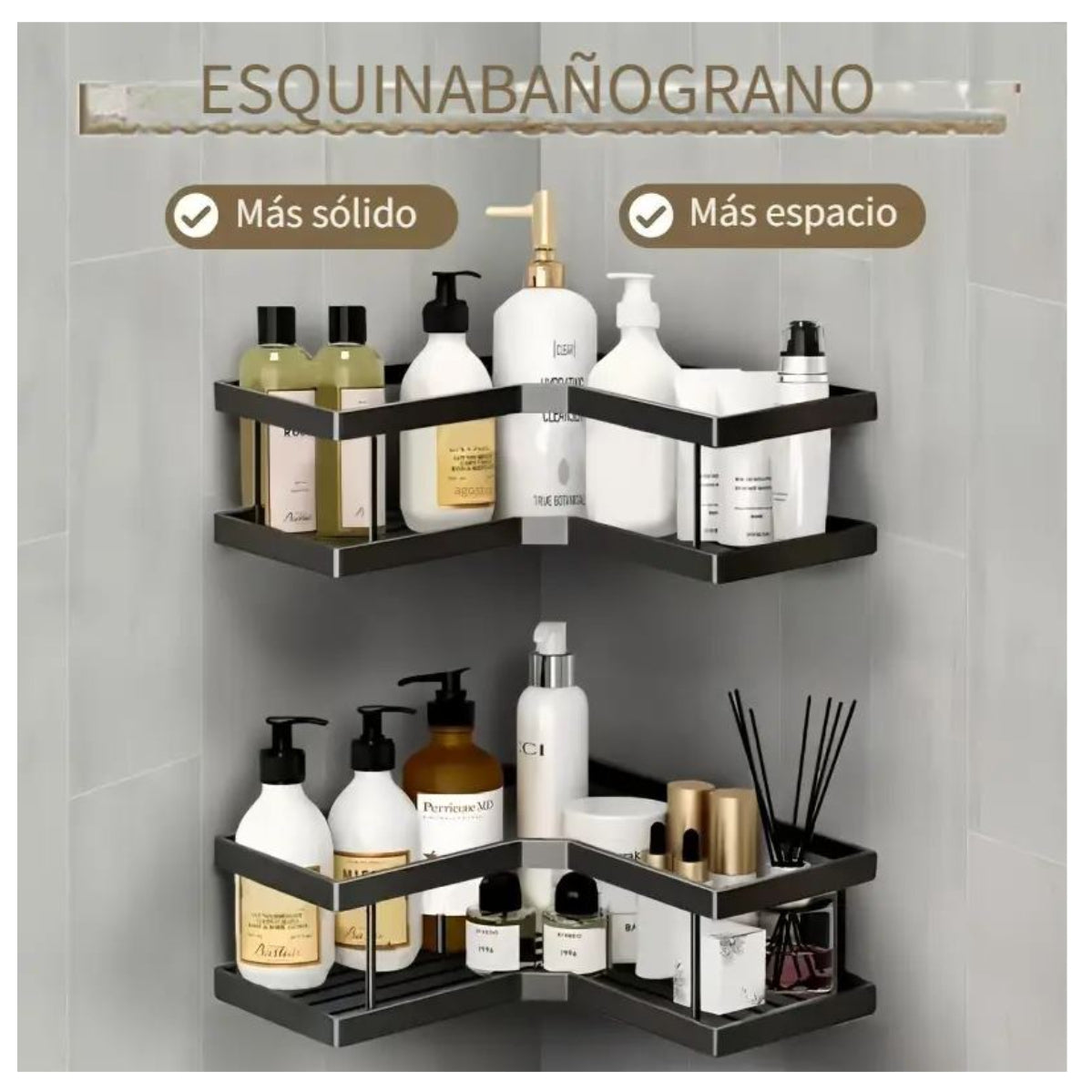 Organizador Adhesivo Baño 5pcs Esquinero