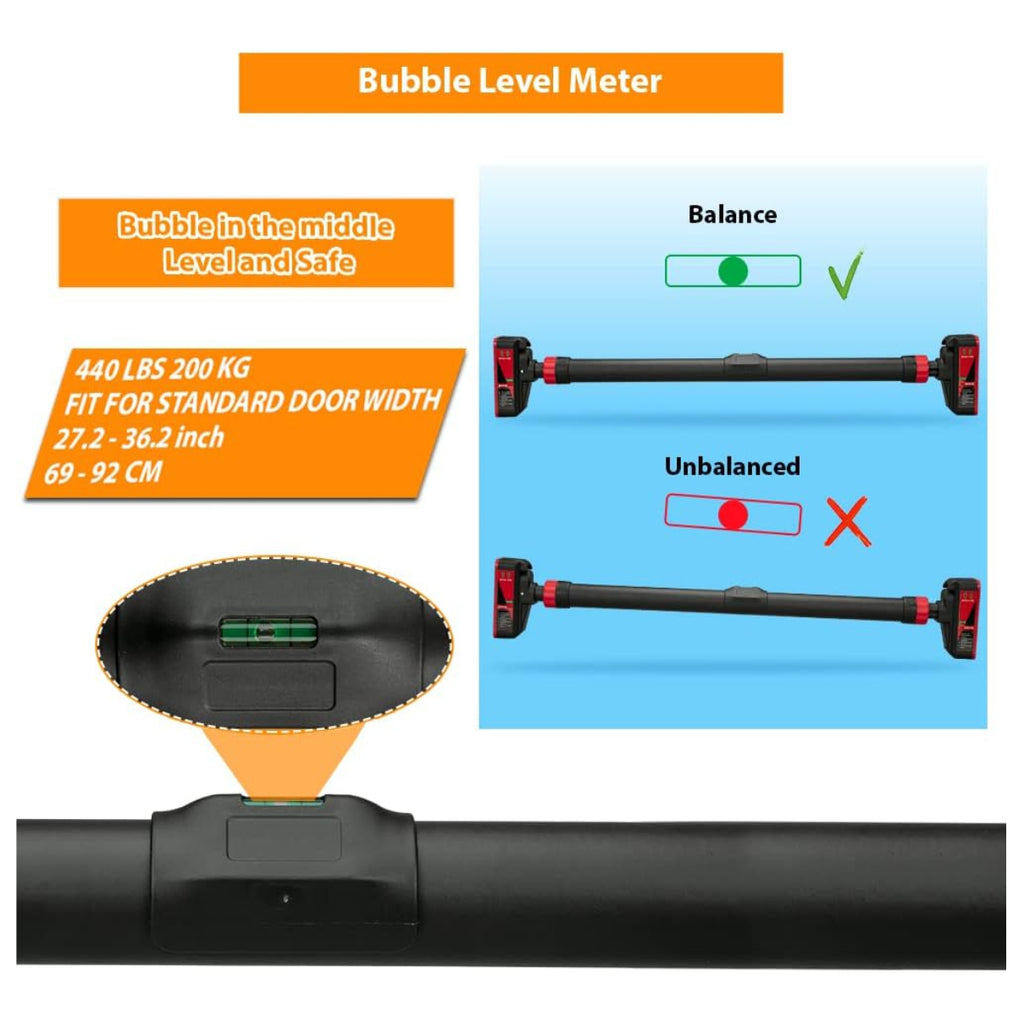 Barra ajustable entrenamiento dominadas