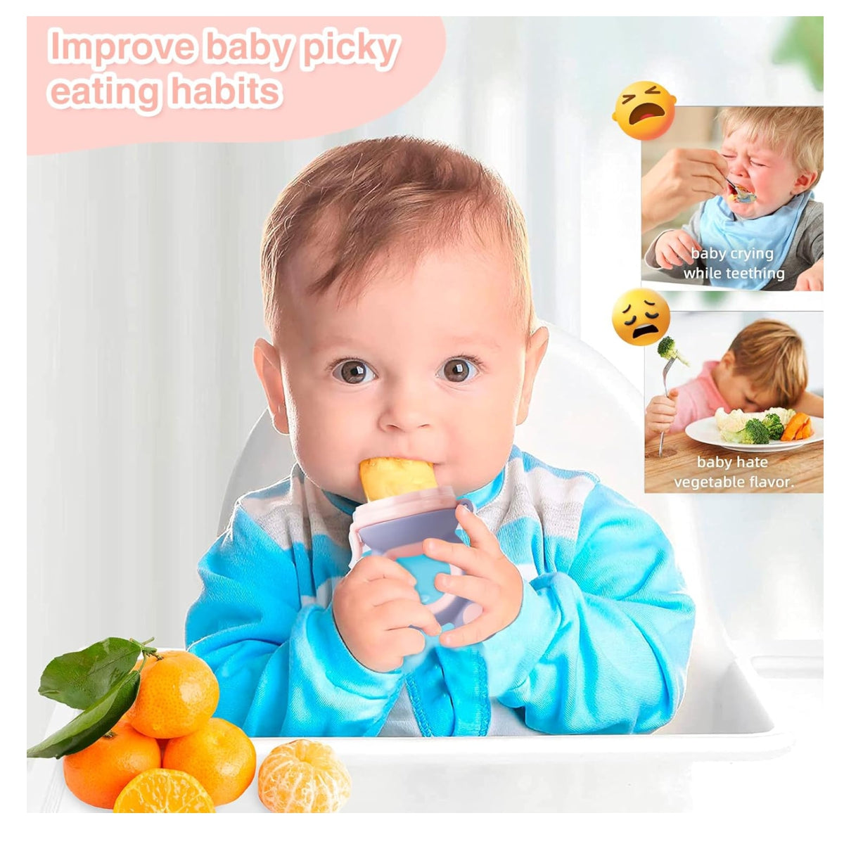 Casco Para Bebe MAS chupo de Fruta