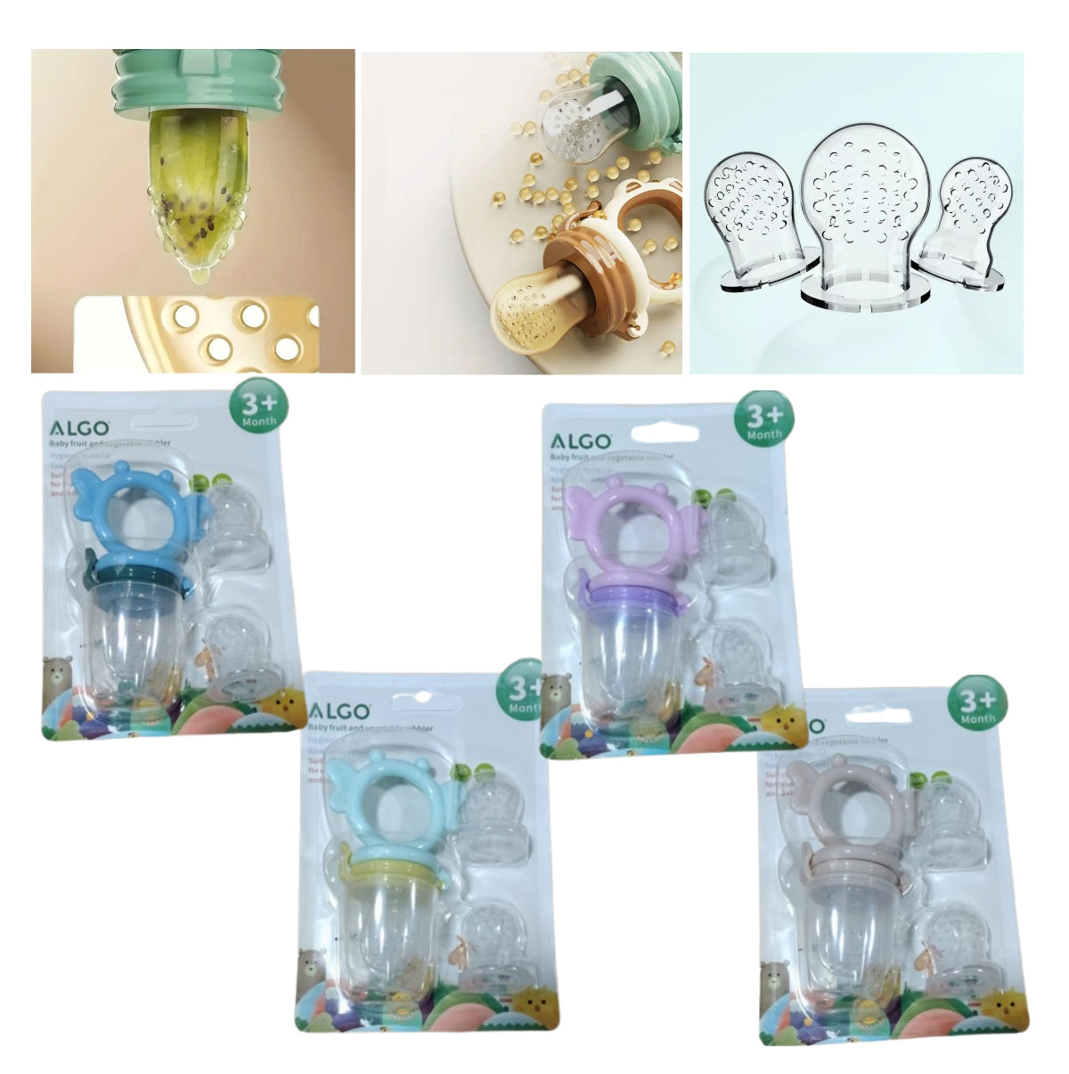 Casco Para Bebe MAS chupo de Fruta