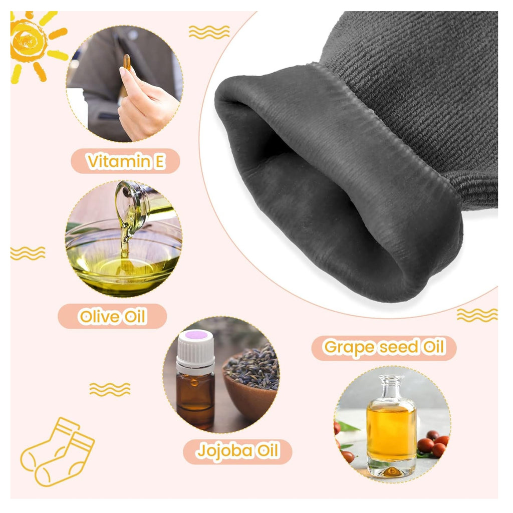 Medias Hidratante mas Kit Manicura 18pcs