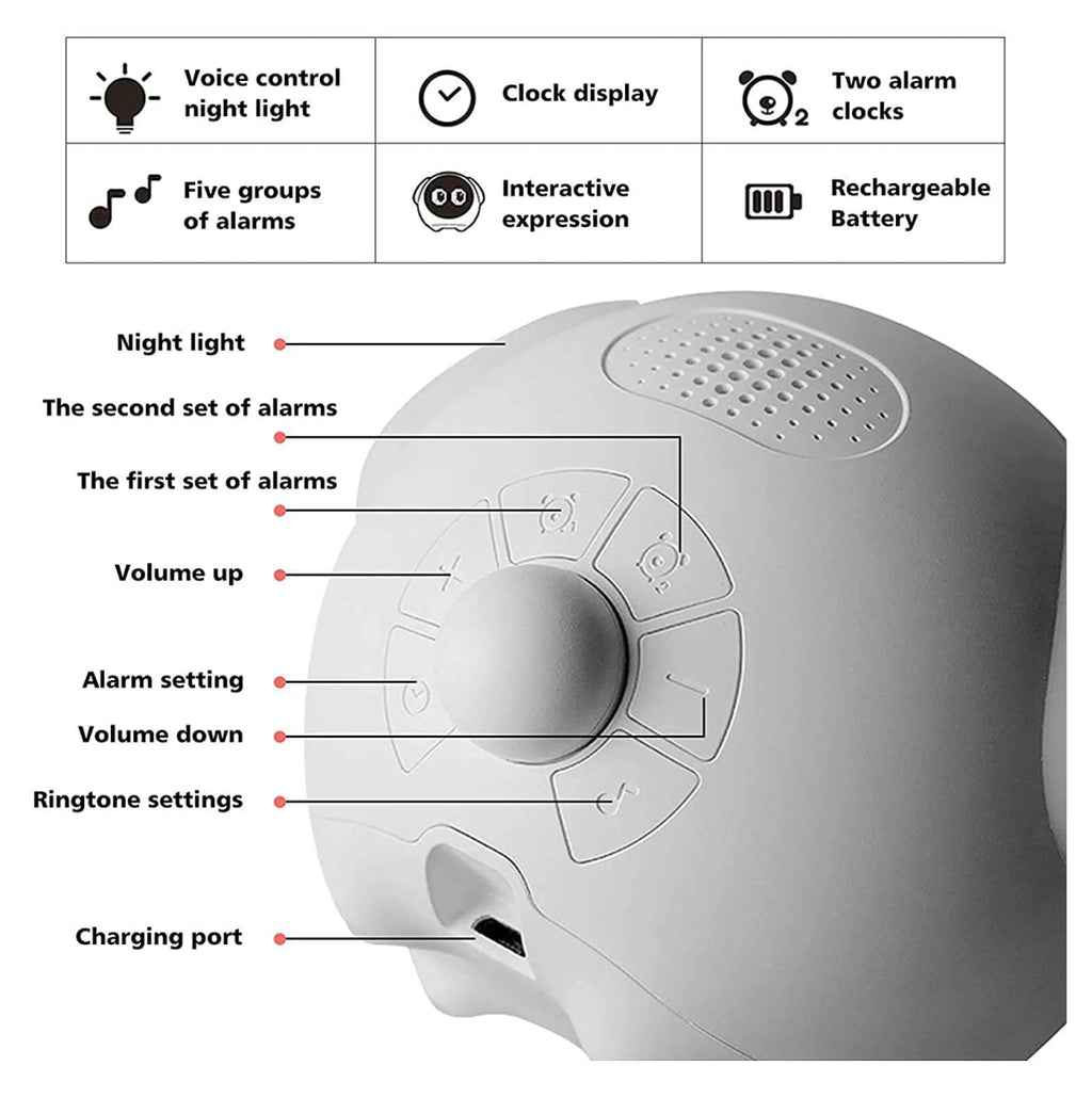 Reloj Despertador Emoji multifunción led