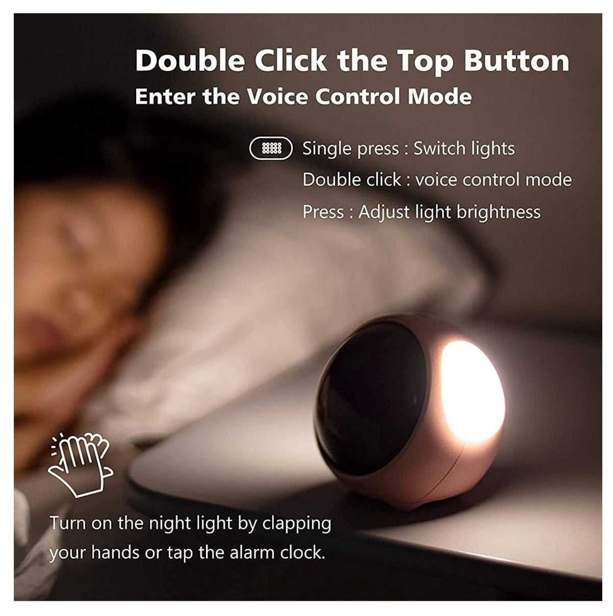 Reloj Despertador Emoji multifunción led