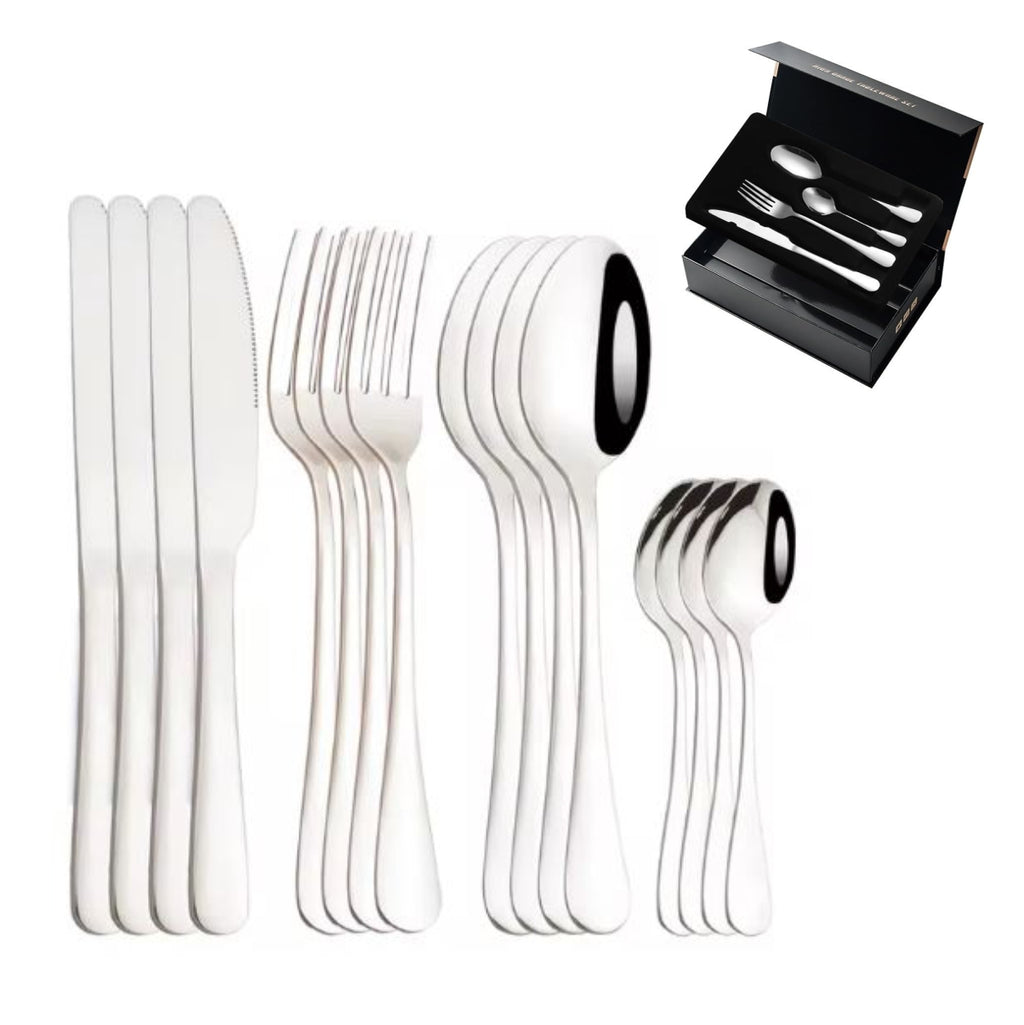 Cubiertos 24 Piezas De Lujo Acero Inoxid