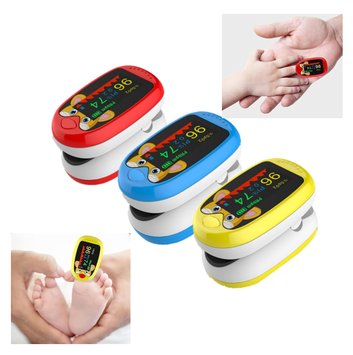 Oximetro Pediátrico Bebe Recargable USB