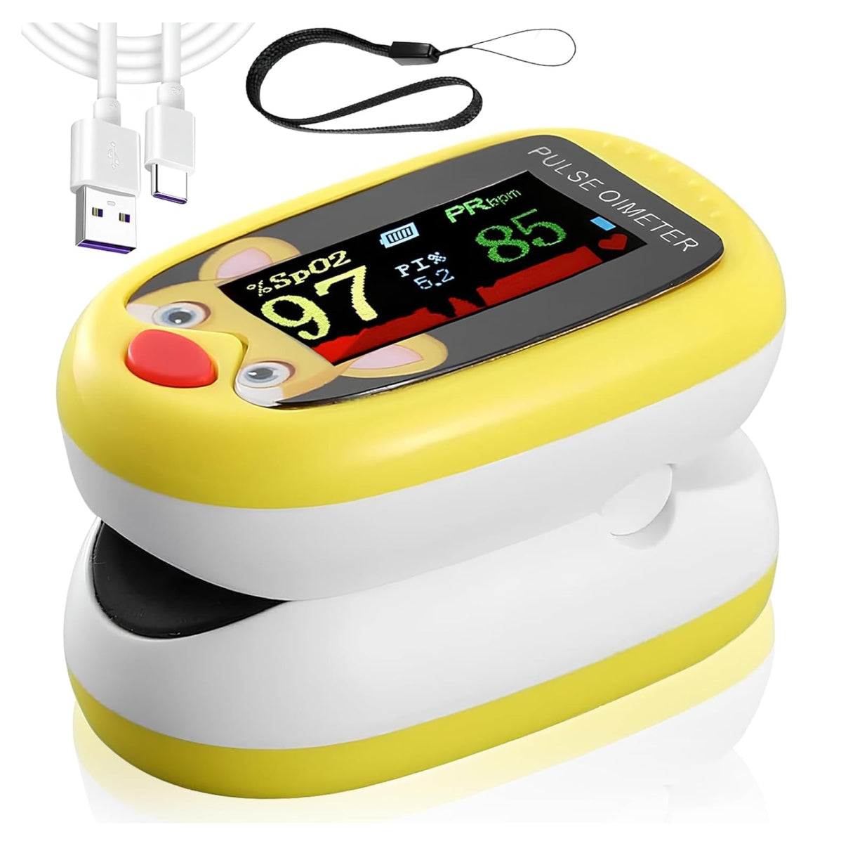 Oximetro Pediátrico Bebe Recargable USB