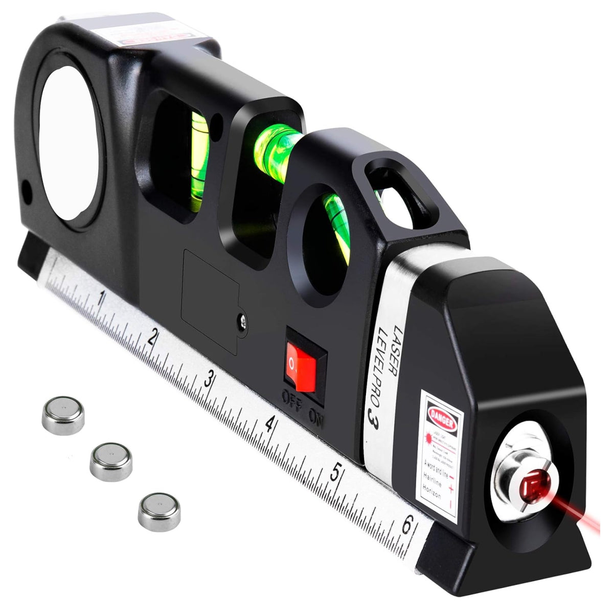 Nivel laser línea de cinta métrica