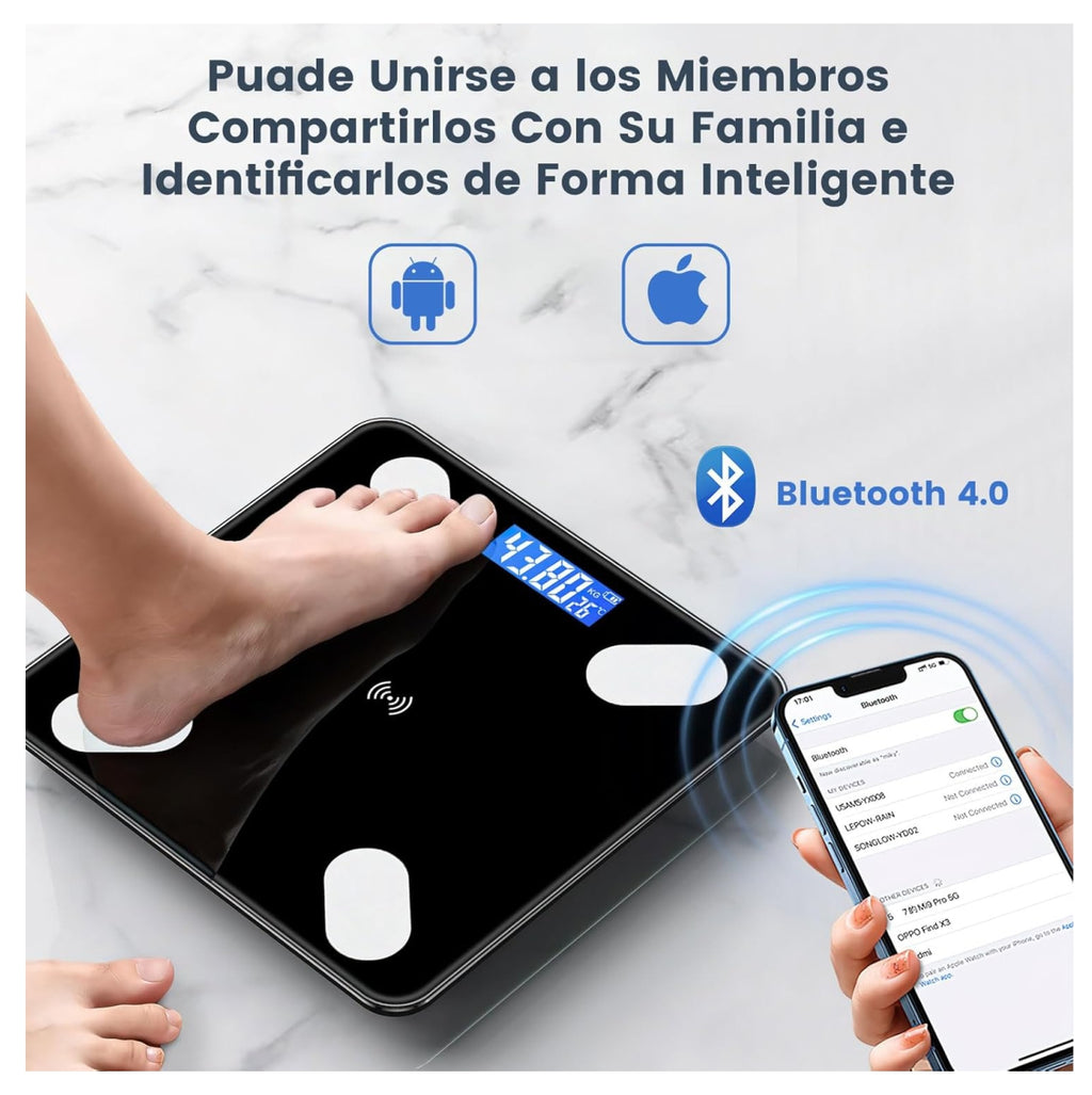 Bascula Inteligente Conexión Bluetooth