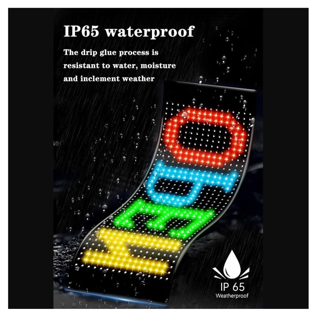 Letrero LED Programable RGB 25cmx10cm