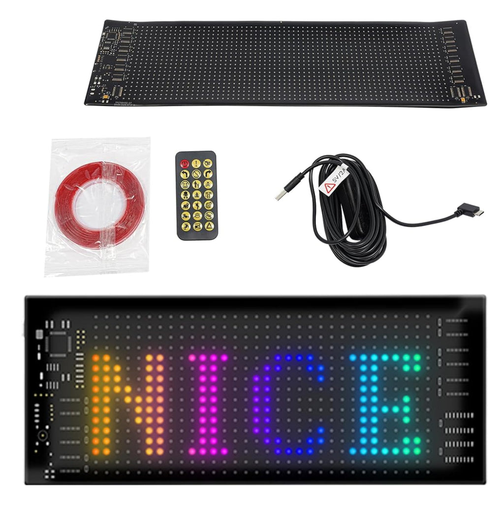 Letrero LED Programable RGB 25cmx10cm
