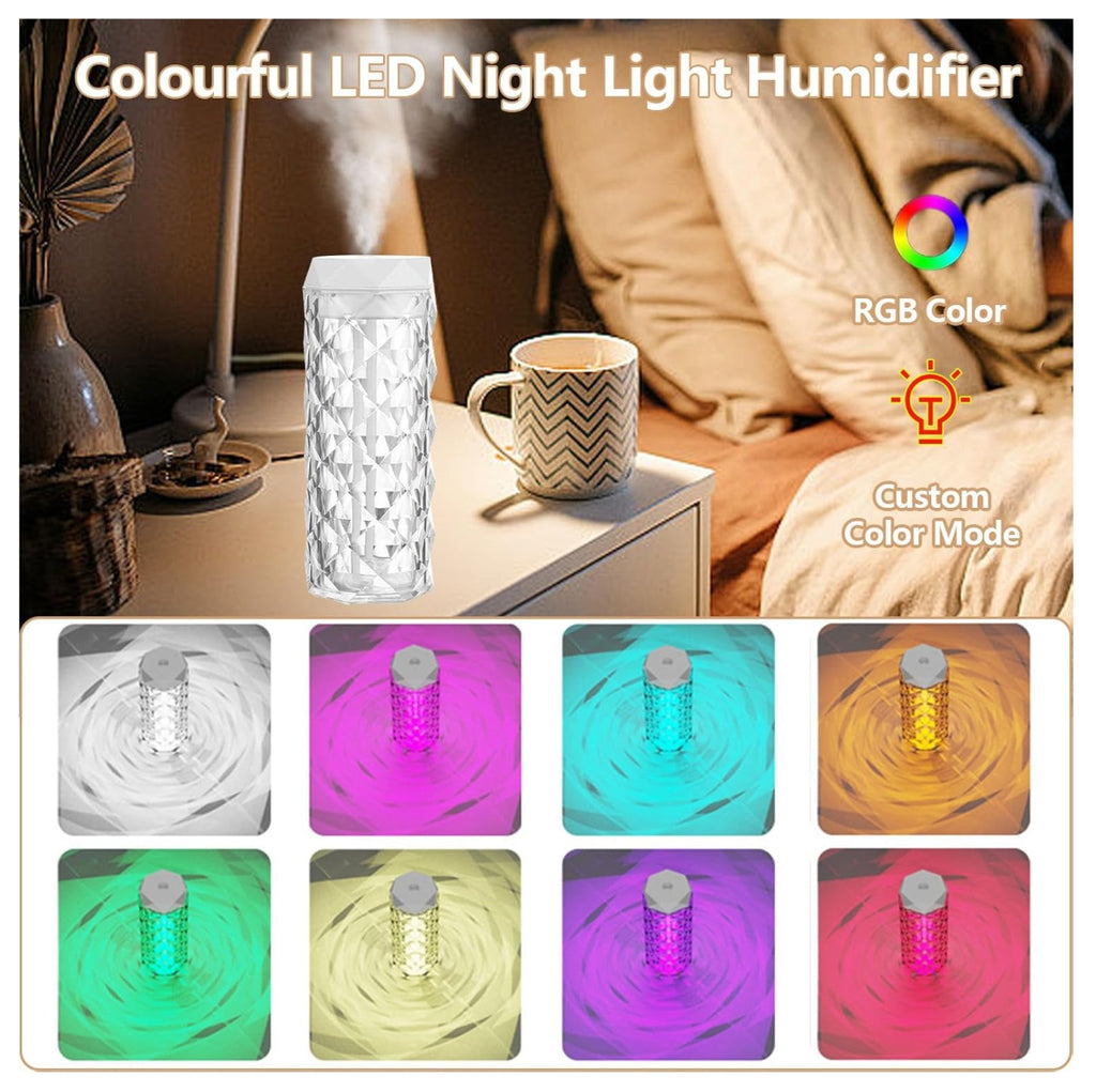 Lampara RGB Humificador Cristal