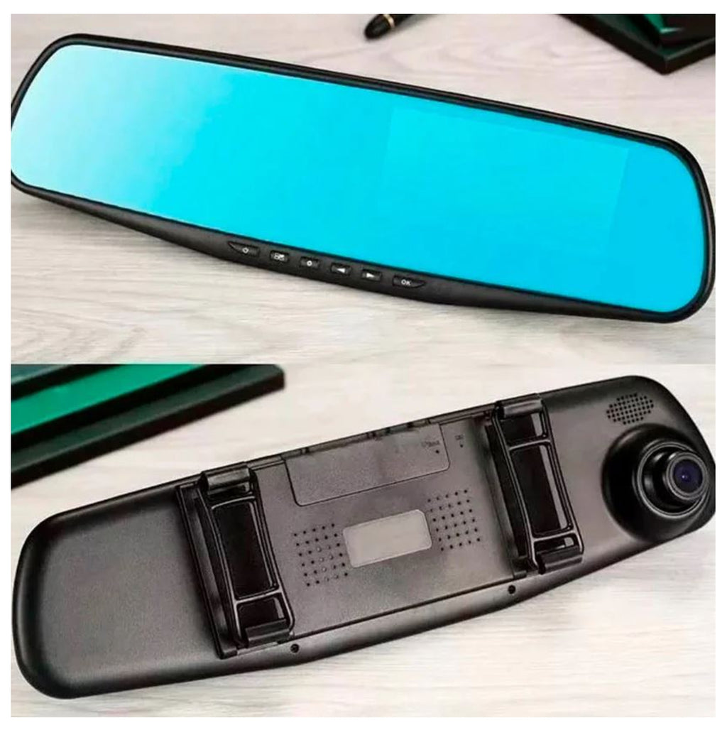 Espejo Retrovisor Cámara Dual DVR Revers