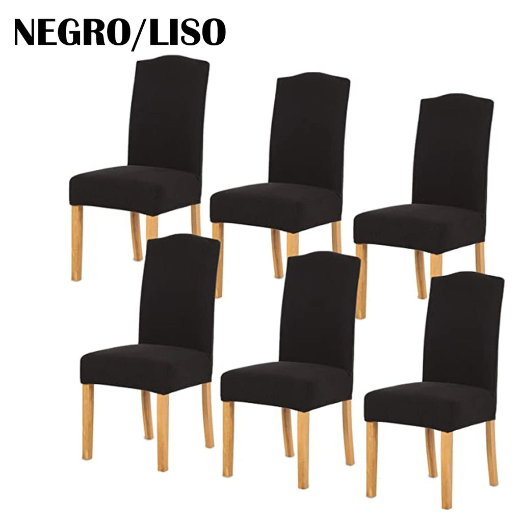 Fundas Elásticas Sillas Comedor Set x6