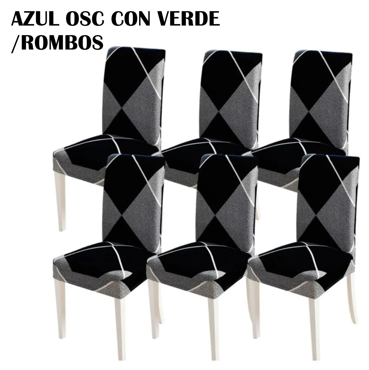 Fundas Elásticas Sillas Comedor Set x6