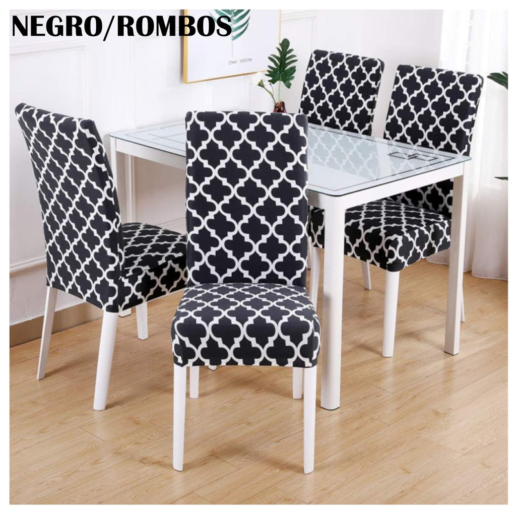 Fundas Elásticas Sillas Comedor Set x6