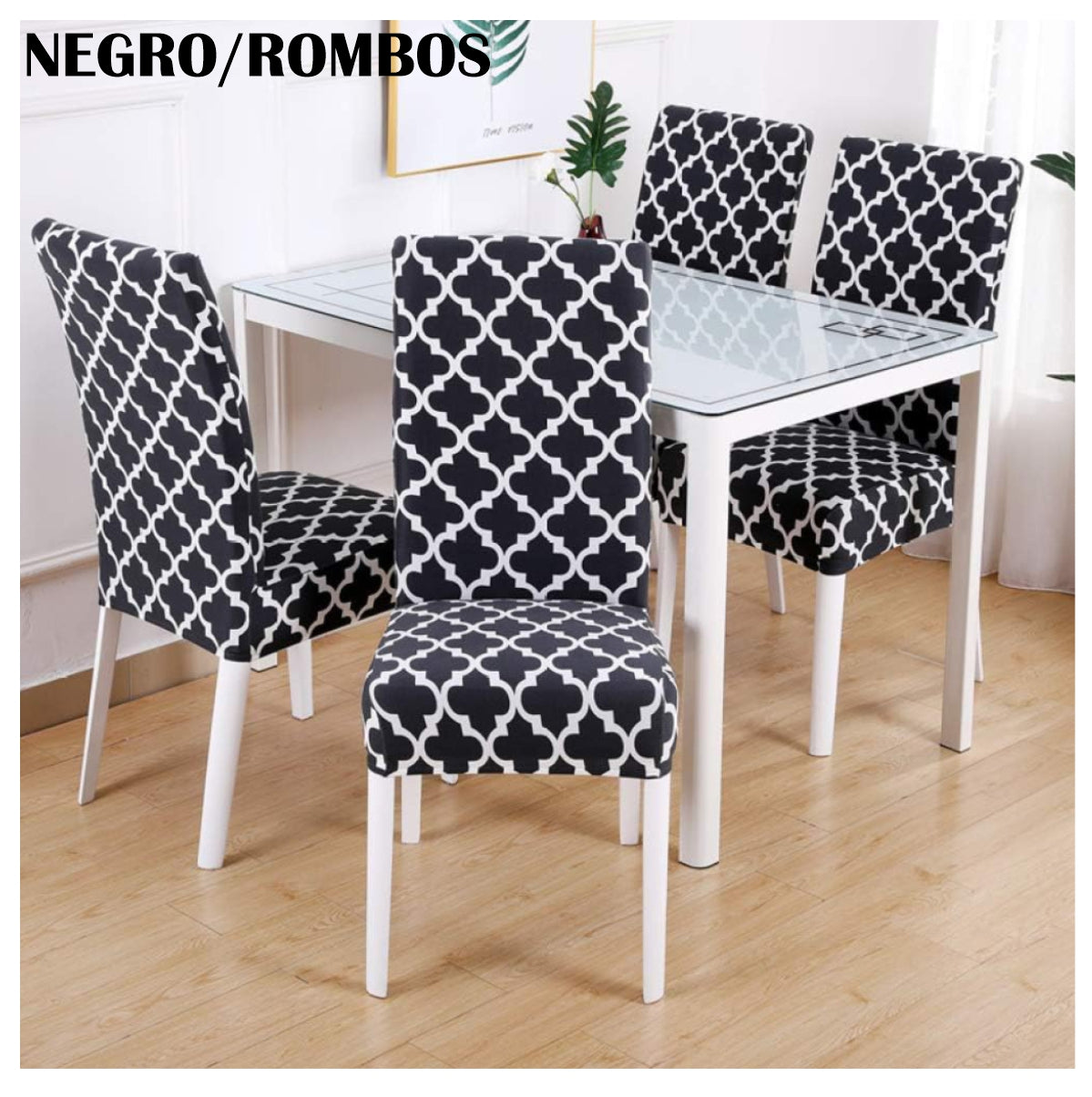 Fundas Elásticas Sillas Comedor Set x6