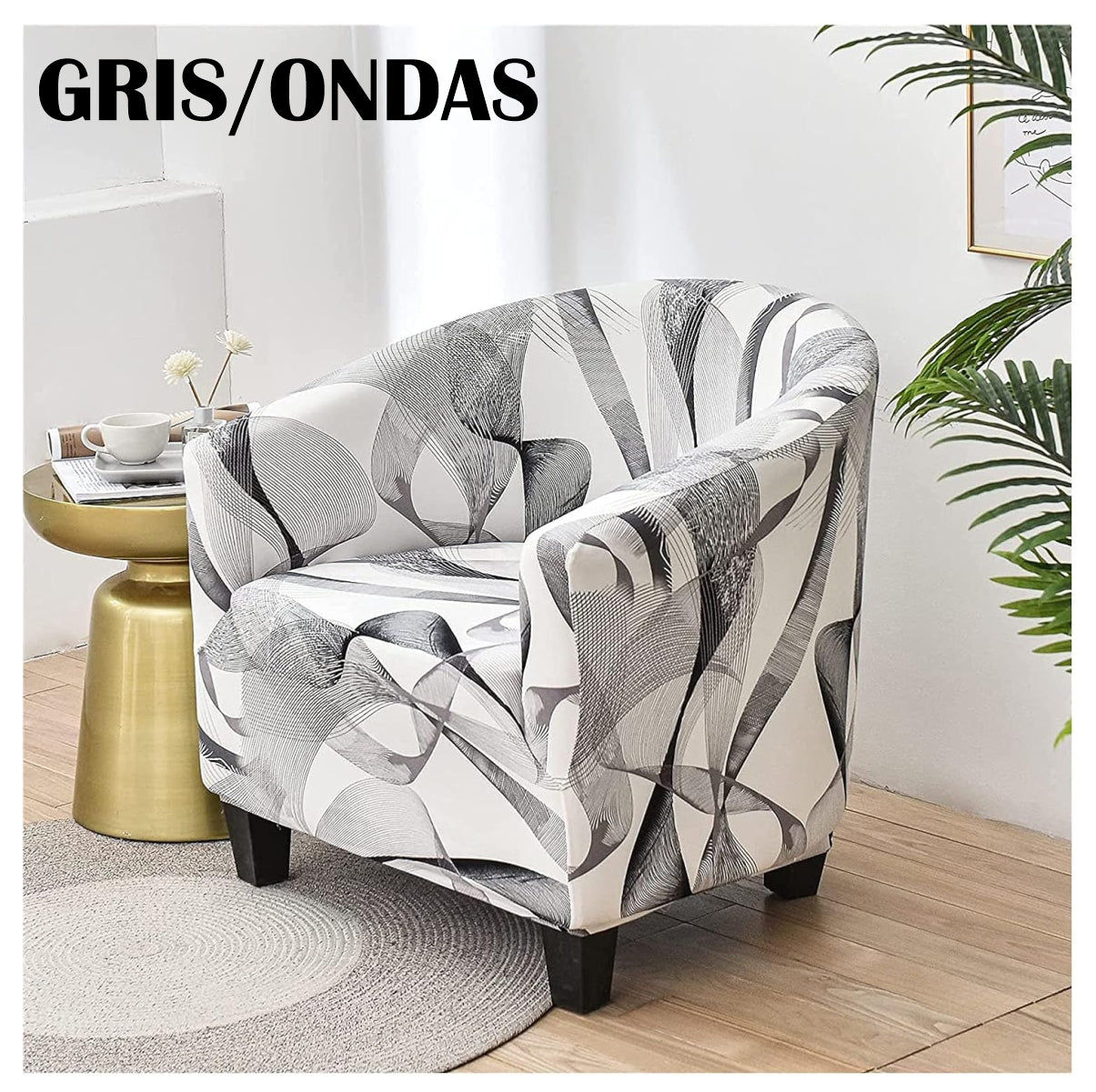 Funda Elástica Estampados Sofa 1 Puesto