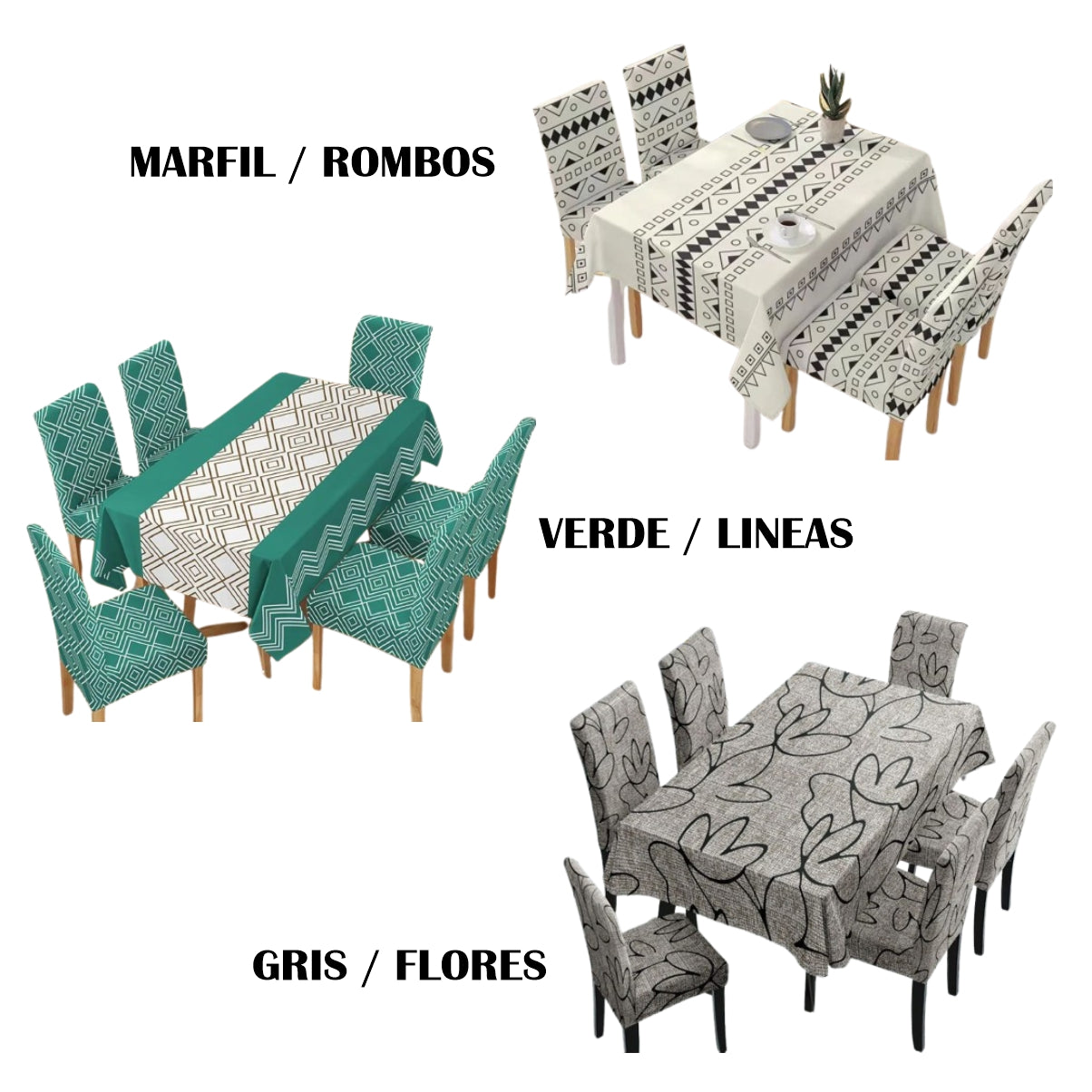 Juego De Mantel Y 6 Fundas para Comedor