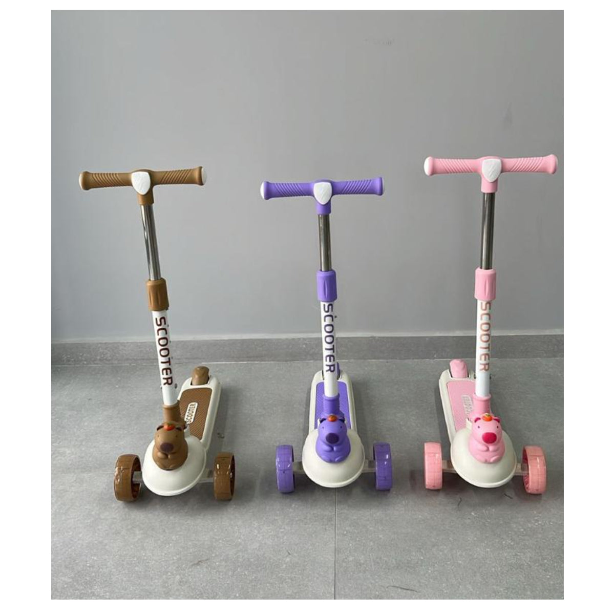 Patineta Scooter Monopatín Luz led Niños