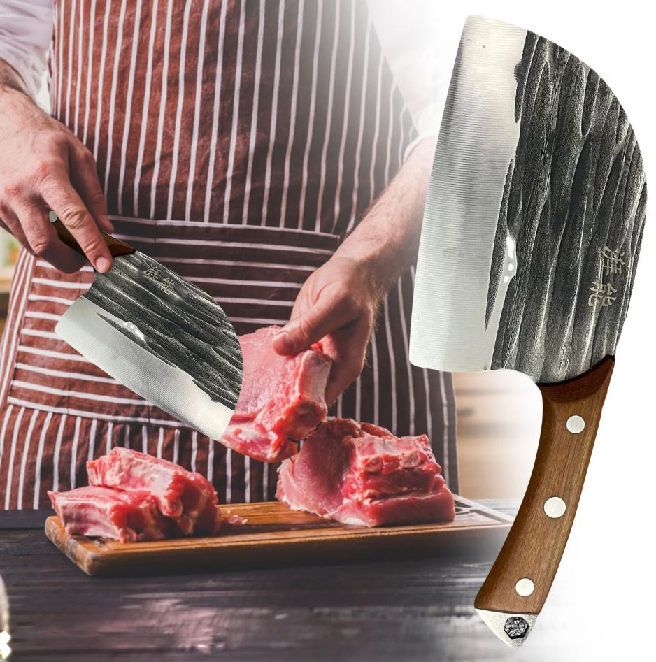 Cuchillo Hacha Japones Acero Inoxidable